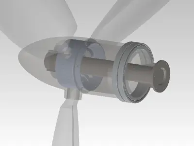 Tidal Stream Turbine Free 3D model