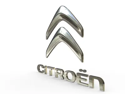 citroen logo 3D model