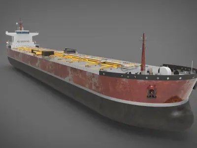 Tanker Ship Low-poly 3D model purchase