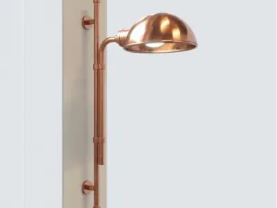 Industrial Wall Lamp 3D model purchase