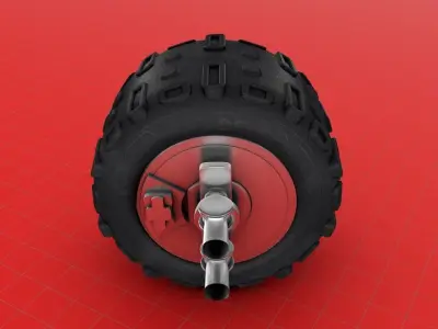 Futuristic Van Wheel 3D model