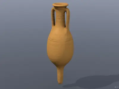 Dressel 7-11 type Amphora Low-poly 3D model