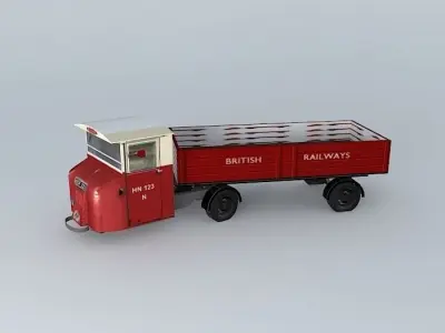 Eco Rail Scammell No 5 Dummy! Old Steam Days Free 3D model