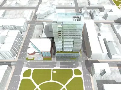 Commercial Building 3D model 76