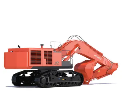 Excavator Hitachi Zaxis ZX870 3D model