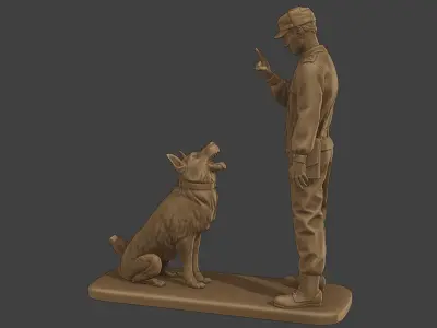 Czechoslovak communist Police K9 005 3D print model