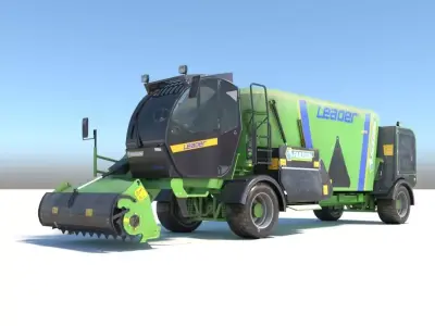 Farming Vehicle Faresin Leader 2200 Low-poly 3D model