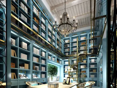 office room 3D model 18