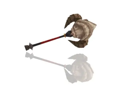 Volcano King Hammer Low-poly 3D model
