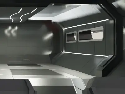 Giant Rover vehicle  Low-poly 3D model