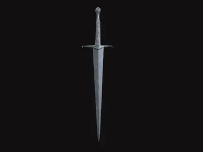 Medieval Sword V02 Low-poly 3D model