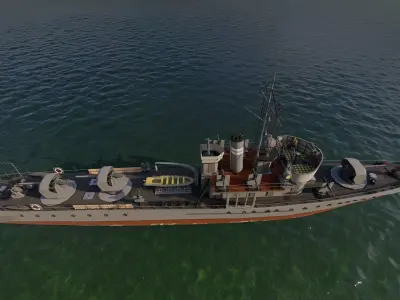 Frigate type-Warship 3D model from CGTrader