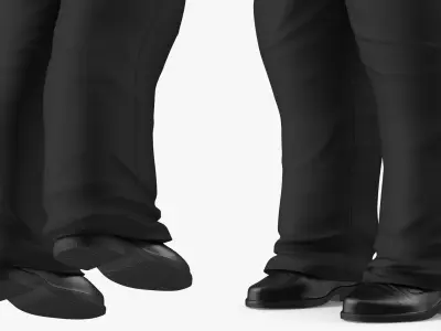  Tuxedo Suit for Dwarf Man Black 