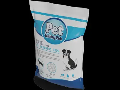 Pet accessories Pet Training Pads Low-poly 3D model get