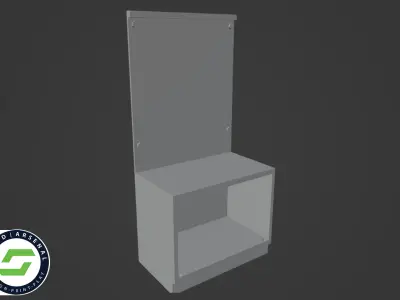 Armory - Rack and Cabinet 06 Large Half Cabinet 3D print model purchase