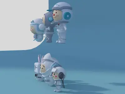 Pop Mart-Astronaut 1 3D model