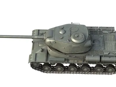 IS 2 Soviet Heavy Tank Low-poly 3D model