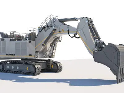 Liebherr R9400 Excavator -3D Model 3D model