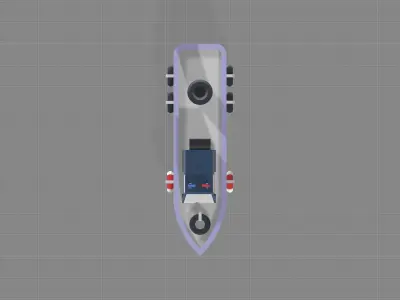 Low-poly Boat 3D Model Low-poly 3D model
