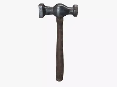 Medieval Hammer V03 Low-poly 3D model