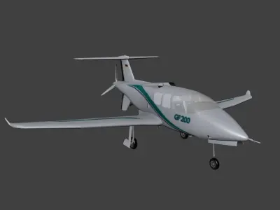 Grob GF 200 Free low-poly 3D model
