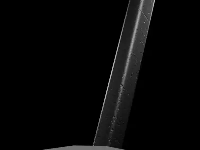 Blood Hound Sword Low-poly 3D model