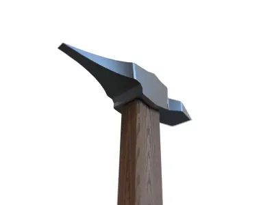 Realistic Pickaxe 3D Model     Game Ready Free 3D model