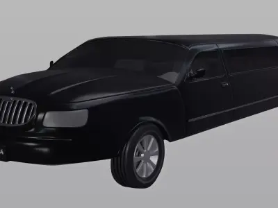 Black Limo 3D model