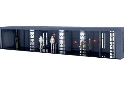 Set 7b - Death Star Hallway 2 1-18 scale Kenner Hasbro 3D print model