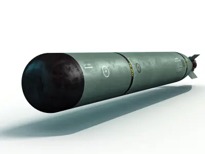 Torpedo Mark 46 Low-poly 3D model