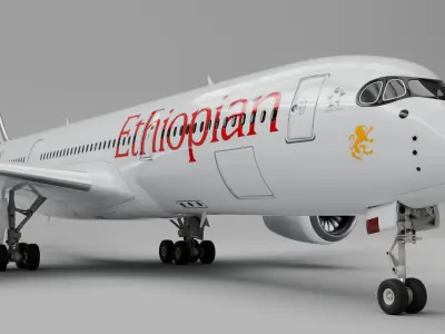 Airbus A350 3D model buy