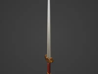 11th Century Viking Sword - Game Ready Free low-poly 3D model