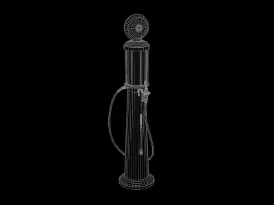 1930s Gas Pump 3D model