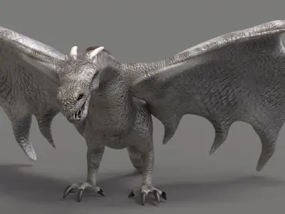 The Dragon Low-poly 3D model