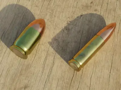 Bullet 3D models Low-poly 3D model