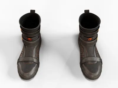 Futuristic Boots 3D model