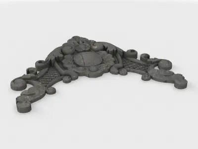 ornament cornerpiece 01  3D model