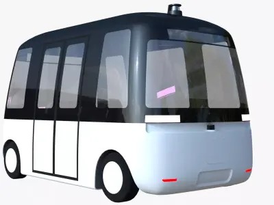 Muji Gacha autonomous minibus 3D model