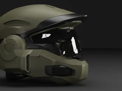 Helmet of halo Low-poly 3D model