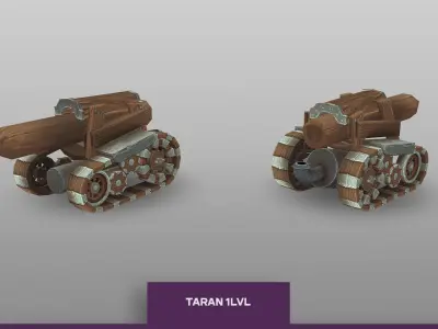  3D model CARTOON VEHICLES pack Low-poly 3D model