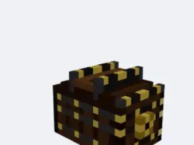 Voxel Sci-Fi Loot Box Mechanical Treasure Chest Low-poly 3D model
