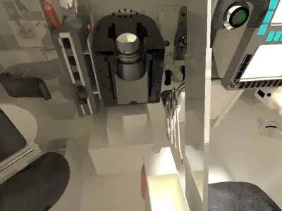 M1 Abrams interior 3D model
