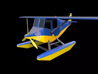Helicopter Version2 Low-poly 3D model