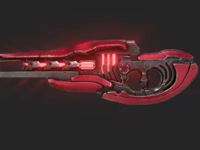 Halo Infinite Stalker Rifle Low-poly 3D model