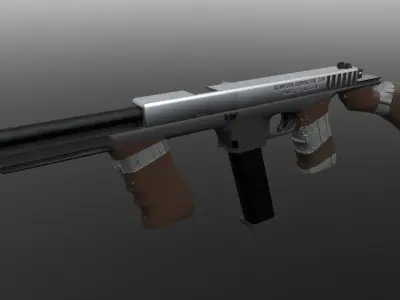 Glompson Submachine Gun Low-poly 3D model