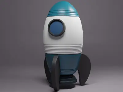 Space Rocket 3D model purchase
