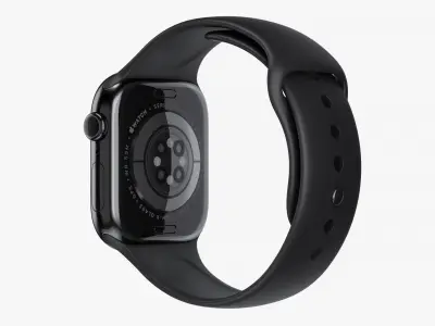 Apple Watch 10 Aluminum Jet Black with Sport Band 3D model