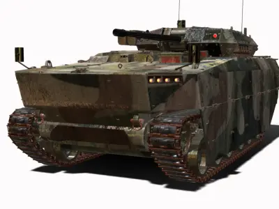 IFV  Borsuk Low-poly 3D model