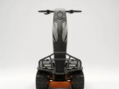 DTV Shredder All-Terrain Dual-Tracked Vehicle Low-poly 3D model