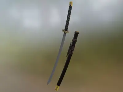 Dragon Katana Free 3D model